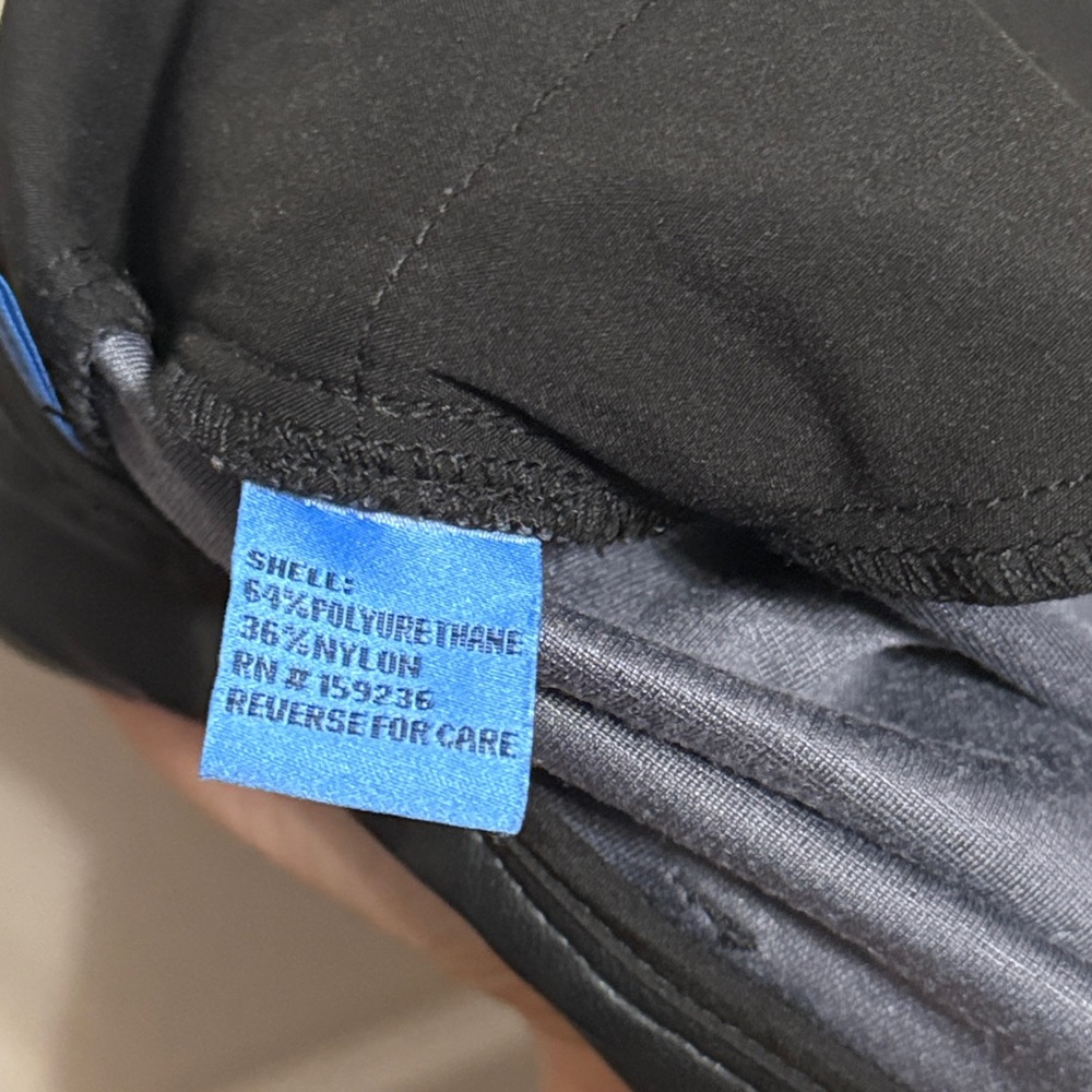 💙 J. McLaughlin Black Vegan Leather Brandy Flare Kick Hem Pants - Picture 5 of 5